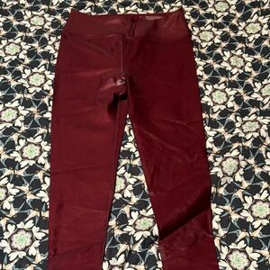 Women's Burgundy Leggings liquid leggings Noli size XL women new but no tags
